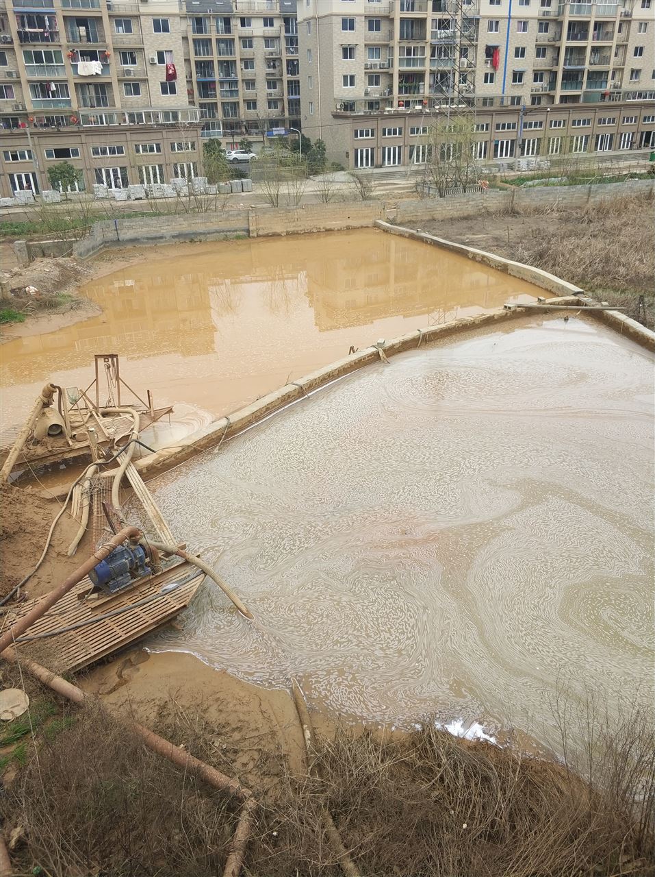 茄子河沉淀池淤泥清理-厂区废水池淤泥清淤